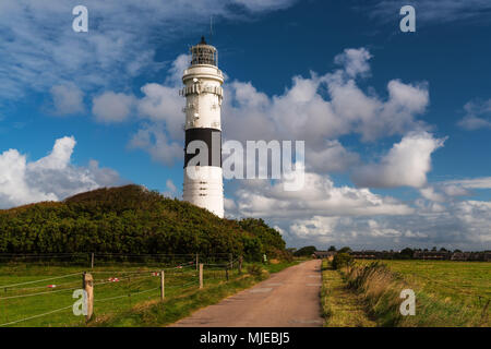 Faro "Langer cristiana", Kampen, Sylt Foto Stock