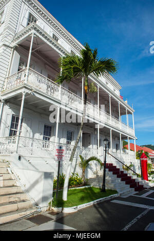 Residenza del Governatore di Charlotte Amalie capitale di San Tommaso, Isole Vergini Americane Foto Stock