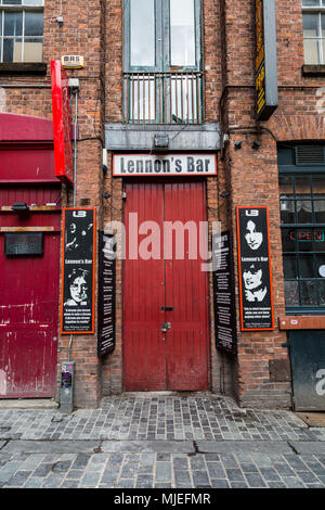 L'Europa, England, Regno Unito, Liverpool, Lennon's Bar Foto Stock