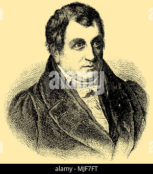 Johann Ludwig Tieck (nato il 31 maggio 1773 , morì il 28 aprile 1853 ), Foto Stock