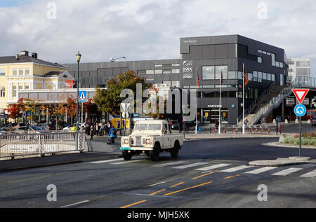 Trondheim, Norvegia - 30 Settembre 2016: Extorior di Trondheim la stazione centrale. Foto Stock