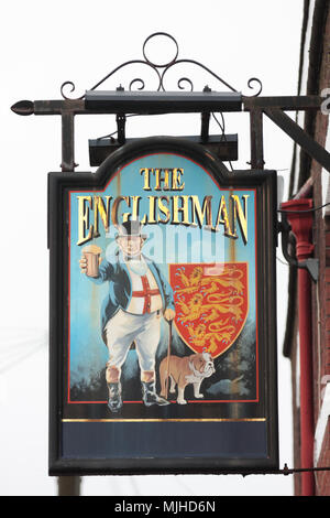 L'Englishman Pub segno Southampton Hampshire REGNO UNITO Foto Stock