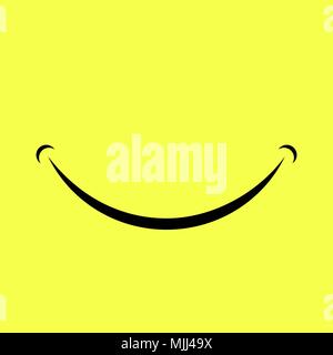Cartoon Logo sorriso Illustrazione Vettoriale