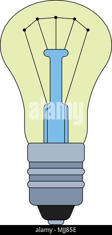 La illustrazione della lampadina Illustrazione Vettoriale