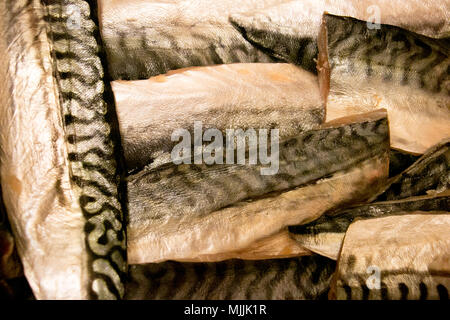 Di pesce preparati per la cottura prevista Foto Stock