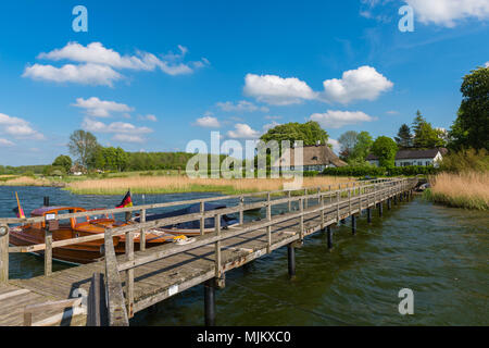 Il romantico villaggio di Sieseby, comunità di Thumby, sul Fiordo Schlei, Schleswig-Holstein, Germania del Nord, Europa Foto Stock