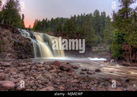 Gooseberry Falls State Park in Minnesota North Shore del Lago Superior in estate Foto Stock