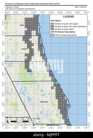 Cortesia grafico del National Oceanic and Atmospheric Administration). Foto Stock