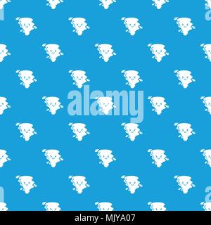Modello di tornado vettore blu senza giunture Illustrazione Vettoriale