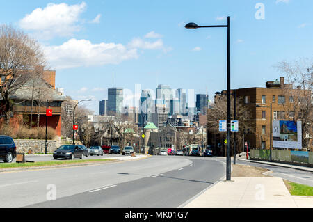 Montreal, Canada - 5 Maggio 2018: grattacieli nel centro cittadino di Montreal, Canada Foto Stock