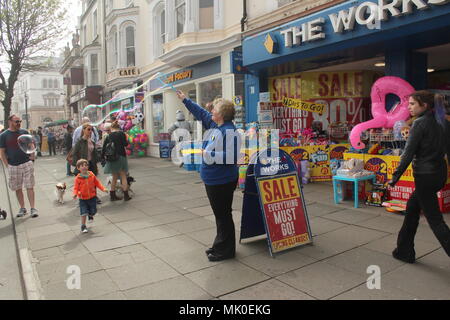 Llandudno stravaganza Vittoriano Festival in Llandudno Galles Foto Stock
