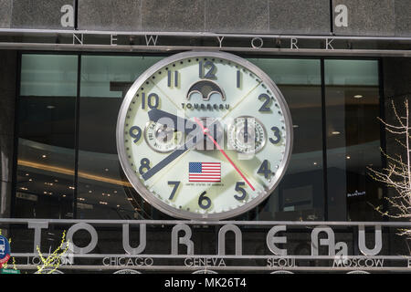 Tourneau Luxury Watch Retailer al 12 East 57th Street a NYC 2018 Foto Stock