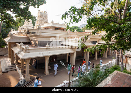 Arunachala, Tiruvannamalai / Tamil Nadu / India, 22 Gennaio 2018: Sri Ramana Maharshi Ashram Foto Stock
