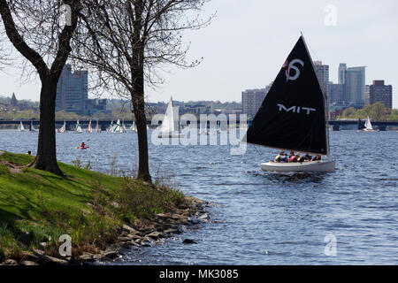 Charles River Esplanade Boston Massachusetts Foto Stock