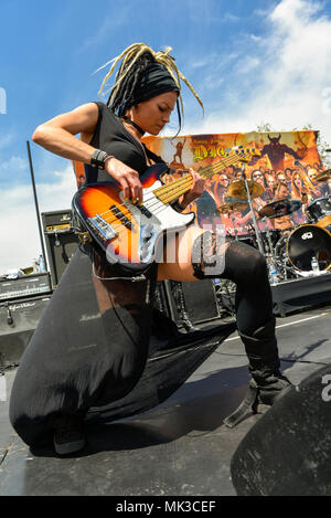 Encino, California, 6 maggio 2018 Los Encino stato storico Park - Beasto Blanco a 2018 Ride per Ronnie concerto di beneficenza evento - Credit: Ken Howard/Alamy Live News Foto Stock