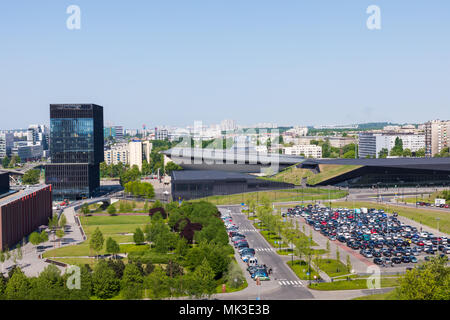 KATOWICE, Polonia - 05 Maggio 2018: Cityscape di Katowice, città nel sud-ovest della Polonia, centro della metropoli di Slesia. L'area metropolitana è la 1 Foto Stock