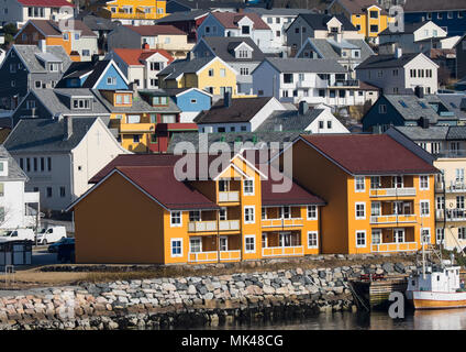 Landscpaes norvegese - Alpi Lyngen Tramonto Foto Stock