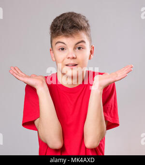 Ritratto di teen boy Foto Stock