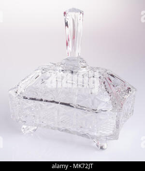Vaso. crystal vaso su sfondo. crystal vaso su uno sfondo Foto Stock