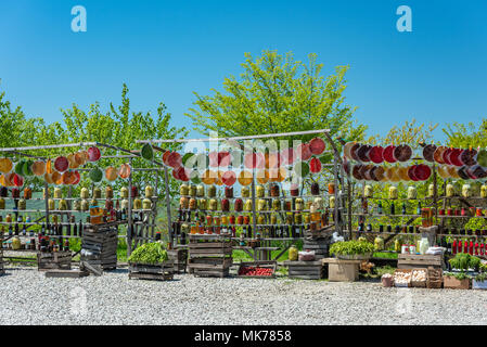 Commercio stradale in home dessert, da Baku - Gabala road Foto Stock