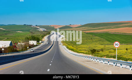 Alta velocità strada ampia Foto Stock