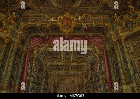 Il Margravial Opera House di Bayreuth è un capolavoro del barocco del teatro di corte di architettura di Giuseppe Galli Bibiena Foto Stock