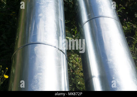 Acciaio di alta qualità tubi senza saldatura per lavoro industriale Foto Stock