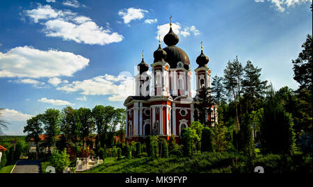 Vista esterna di Curchi monastero ortodosso a Orhei, Moldavia Foto Stock