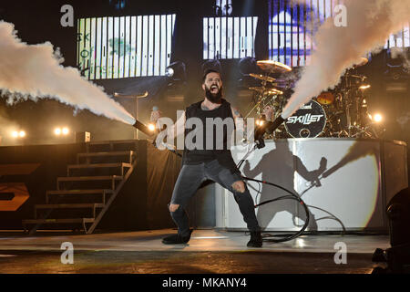 MIRAMAR FL - maggio 06: John Cooper della padella esegue al Miramar Parco Regionale anfiteatro maggio su 6, 2018 in Miramar, Florida. Persone: John Cooper Foto Stock