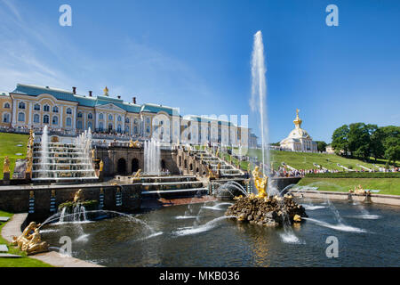 Petrodvorets. Petrgof. San Pietroburgo. La Russia Foto Stock