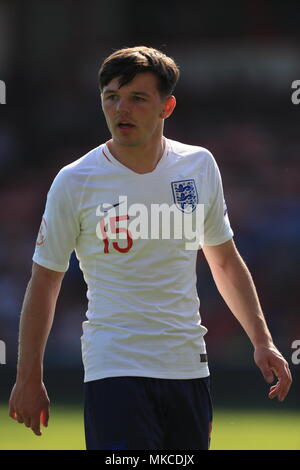 Inghilterra U17's Bobby Duncan durante UEFA europeo U17 campionato, Gruppo a corrispondere alle banche's Stadium, Walsall. Stampa foto di associazione. Picture Data: lunedì 7 maggio 2018. Vedere PA storia calcio Inghilterra U17. Foto di credito dovrebbe leggere: Mike Egerton/filo PA. Restrizioni: solo uso editoriale. Uso non commerciale. Foto Stock