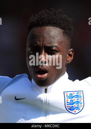 Inghilterra U17's Arvin Appiah durante UEFA europeo U17 campionato, Gruppo a corrispondere alle banche's Stadium, Walsall. Stampa foto di associazione. Picture Data: lunedì 7 maggio 2018. Vedere PA storia calcio Inghilterra U17. Foto di credito dovrebbe leggere: Mike Egerton/filo PA. Restrizioni: solo uso editoriale. Uso non commerciale. Foto Stock