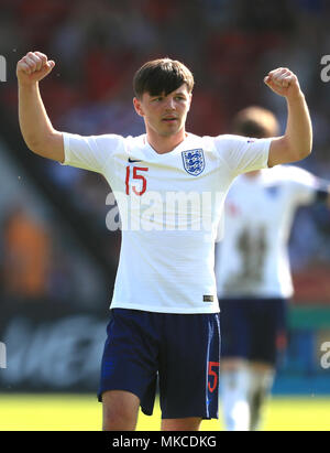 Inghilterra U17's Bobby Duncan durante UEFA europeo U17 campionato, Gruppo a corrispondere alle banche's Stadium, Walsall. Stampa foto di associazione. Picture Data: lunedì 7 maggio 2018. Vedere PA storia calcio Inghilterra U17. Foto di credito dovrebbe leggere: Mike Egerton/filo PA. Restrizioni: solo uso editoriale. Uso non commerciale. Foto Stock