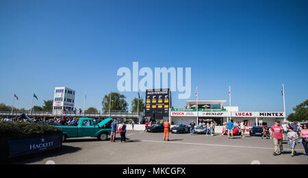 Transatlantic domenica alla prima colazione Club, Goodwood circuito motore vicino a Chichester, West Sussex, Regno Unito (6 maggio 2018) Foto Stock