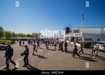 Transatlantic domenica alla prima colazione Club, Goodwood circuito motore vicino a Chichester, West Sussex, Regno Unito (6 maggio 2018) Foto Stock