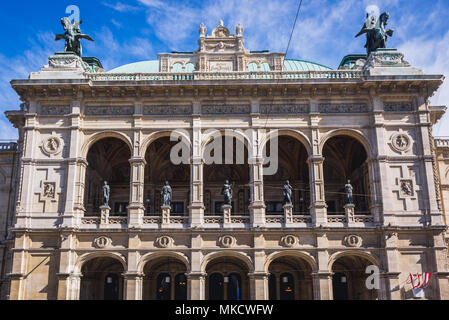 Opera di Stato di Vienna nella città di Vienna, Austria Foto Stock