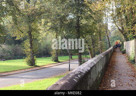 Le mura della città di Chester, Chesire, UK. Foto Stock