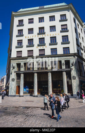 Looshaus edificio progettato da Adolf Loos nella città di Vienna, Austria Foto Stock