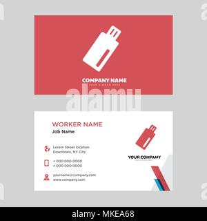 Scheda di memoria business design template, visita per la vostra azienda, moderna identità orizzontale vettore scheda Illustrazione Vettoriale