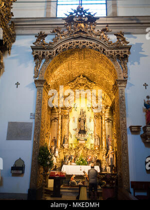 Altare della Igreja das Carmelitas Descalças Foto Stock