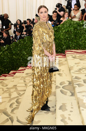 Evan Rachel Wood frequentando il Metropolitan Museum of Art Costume Institute Gala benefici 2018 in New York, Stati Uniti d'America. Foto Stock