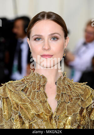Evan Rachel Wood frequentando il Metropolitan Museum of Art Costume Institute Gala benefici 2018 in New York, Stati Uniti d'America. Stampa foto di associazione. Picture data: Picture Data: lunedì 7 maggio 2018. Vedere PA storia SHOWBIZ INCONTRATO Gala. Foto di credito dovrebbe leggere: Ian West/PA FILO Foto Stock