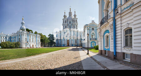 Cattedrale di Smolny . St . Pietroburgo . La Russia Foto Stock