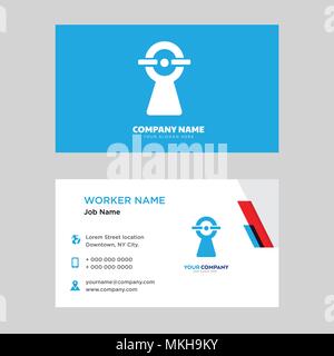 Web cam business card modello di progettazione, visita per la vostra azienda, moderna identità orizzontale vettore scheda Illustrazione Vettoriale