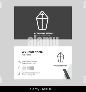 Papa business card modello di progettazione, visita per la vostra azienda, moderna identità orizzontale vettore scheda Illustrazione Vettoriale