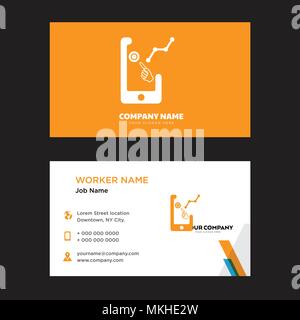 Demand business card modello di progettazione, visita per la vostra azienda, moderna identità orizzontale vettore scheda Illustrazione Vettoriale