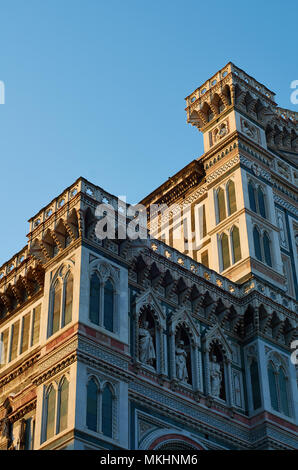 Angolo cattedrale all'alba, Firenze, Italia Foto Stock