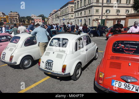 Fiato 500 raduno a Roma Italia Foto Stock