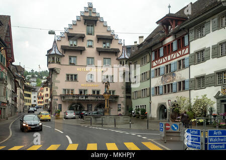 Hotel Ochsen A Zug, Svizzera, Europa Foto Stock