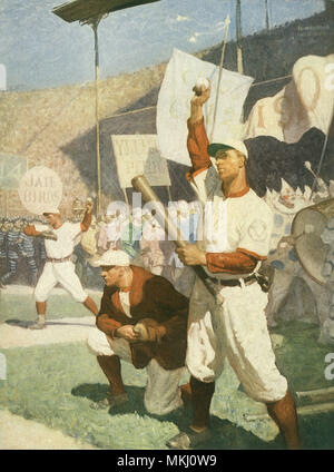 Giocatore di baseball Foto Stock